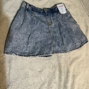 Denim Skort- Blue High Rise XL 14
